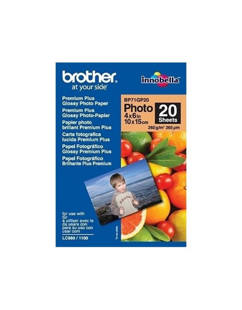 Glossy foto papier 10x15 cm, 20 vel