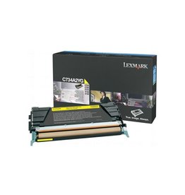 Lexmark Lexmark C734A1YG toner yellow 6000 pages return (original)