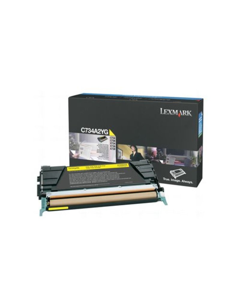 Lexmark Lexmark C734A1YG toner yellow 6000 pages return (original)