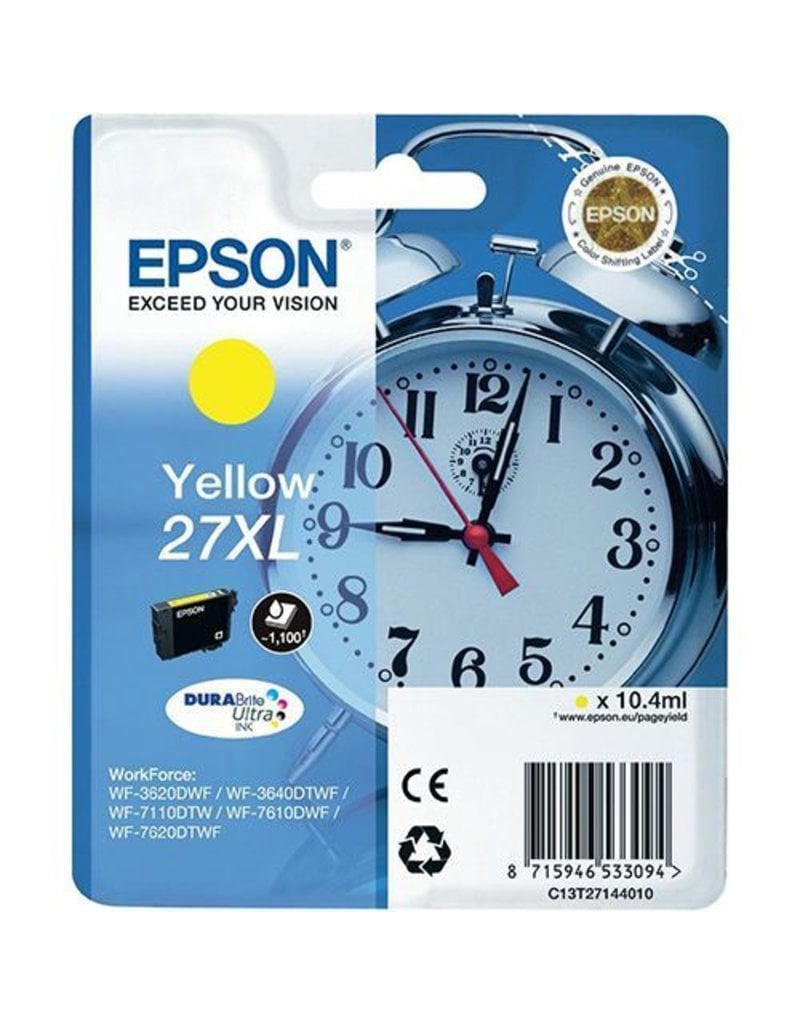 Epson Epson 27XL (C13T27144012) ink yellow 1100 pages (original)