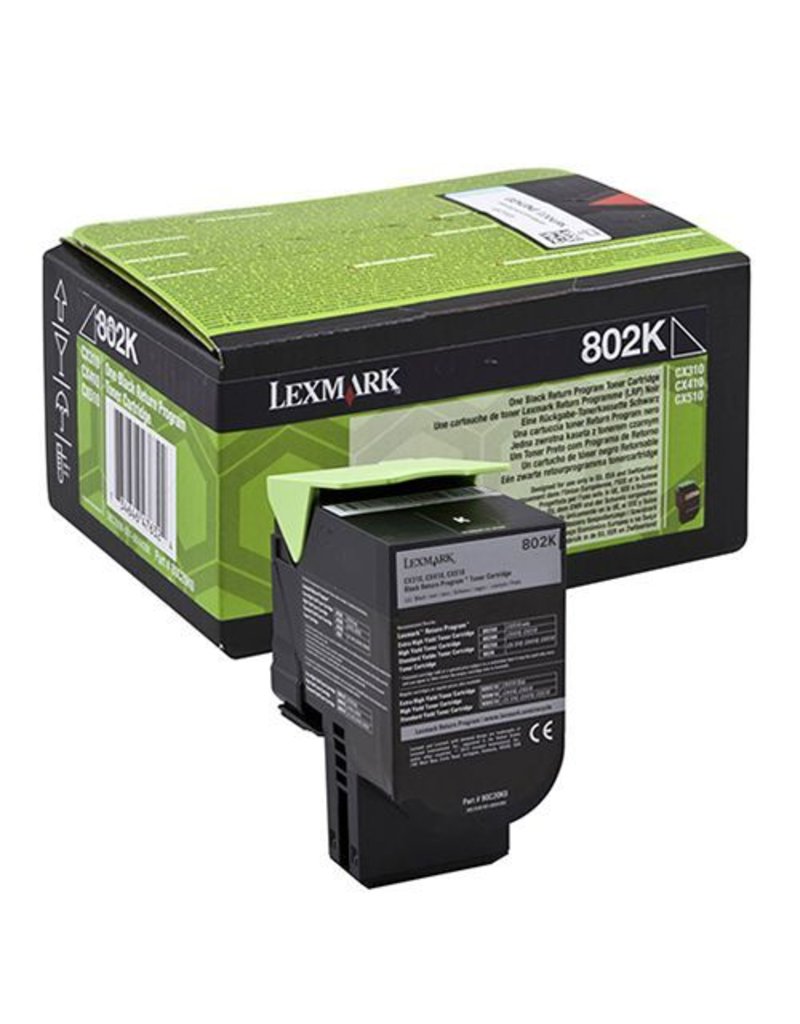 Lexmark Lexmark 802K (80C20K0) toner black 1K return (original)