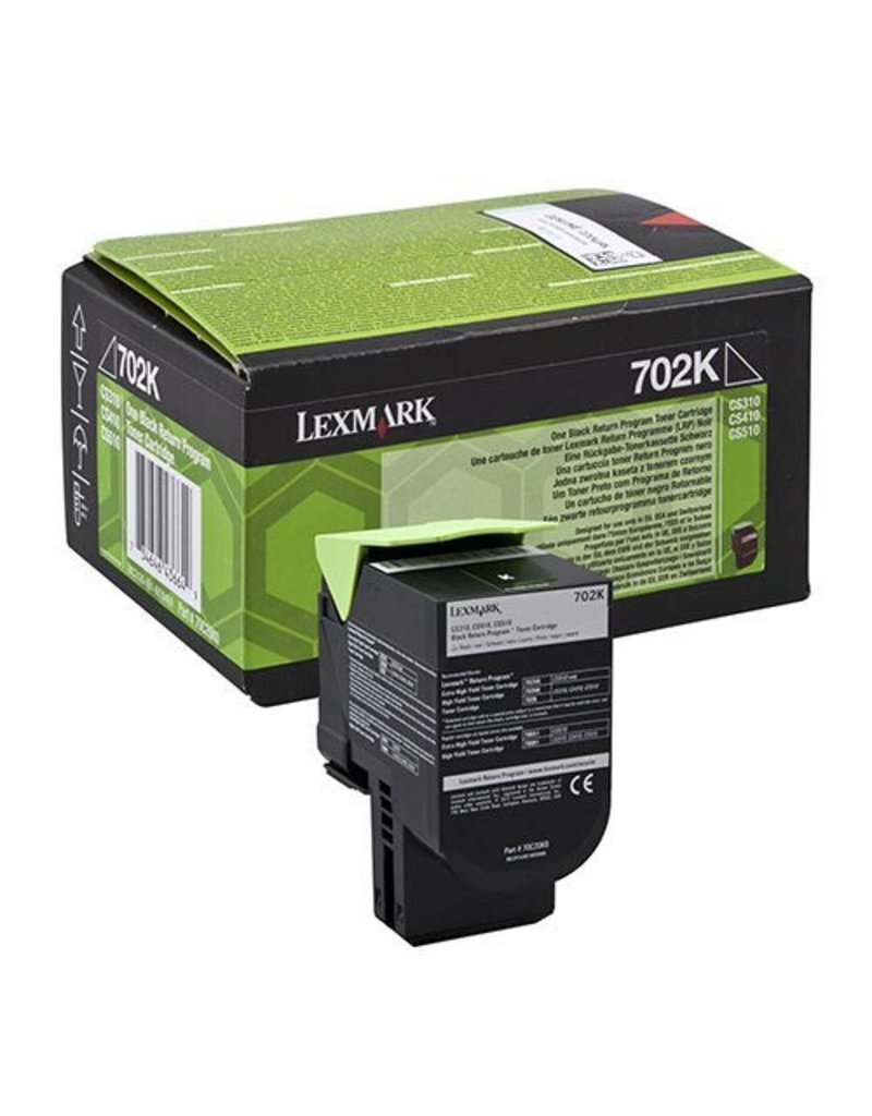 Lexmark Lexmark 702K (70C20K0) toner black 1K return (original)