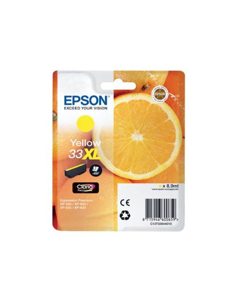 Epson Epson 33XL (C13T33644010) ink yellow 650 pages (original)