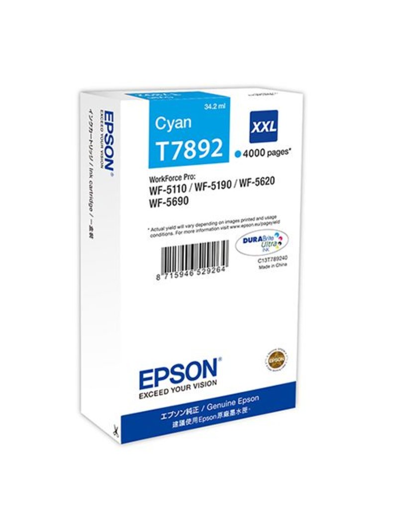 Epson Epson T7892 (C13T789240) ink cyan 4000 pages (original)