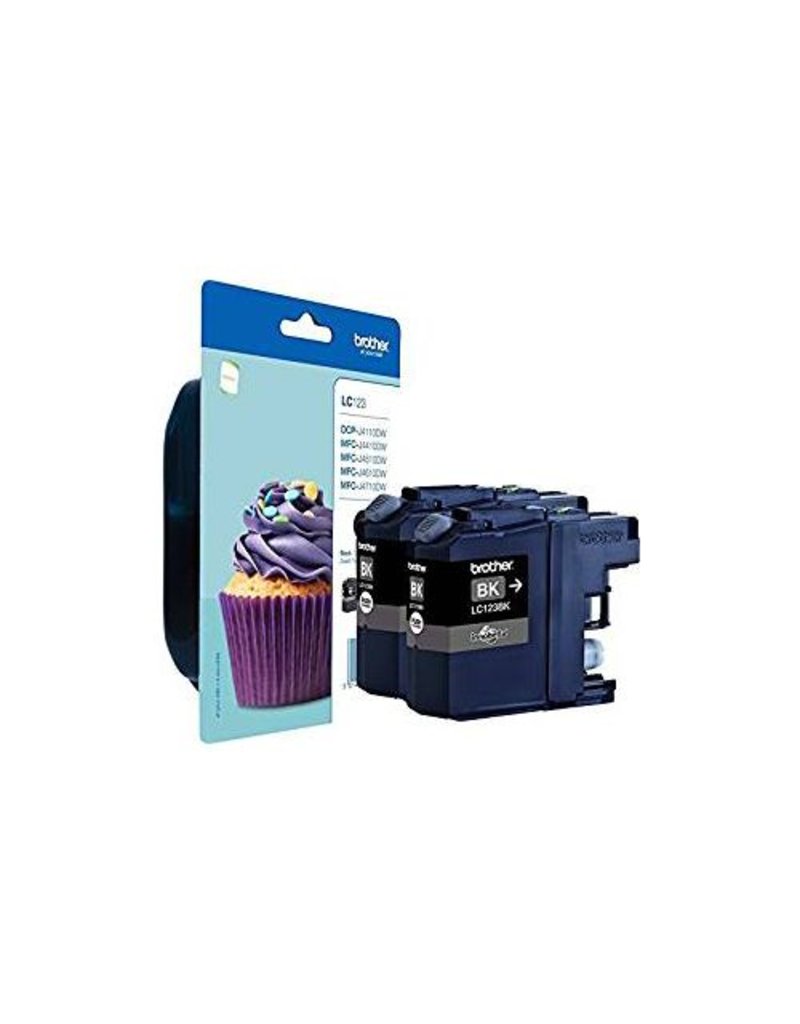 Brother Brother LC-123BKBP2DR ink black 2x600 pages (original)