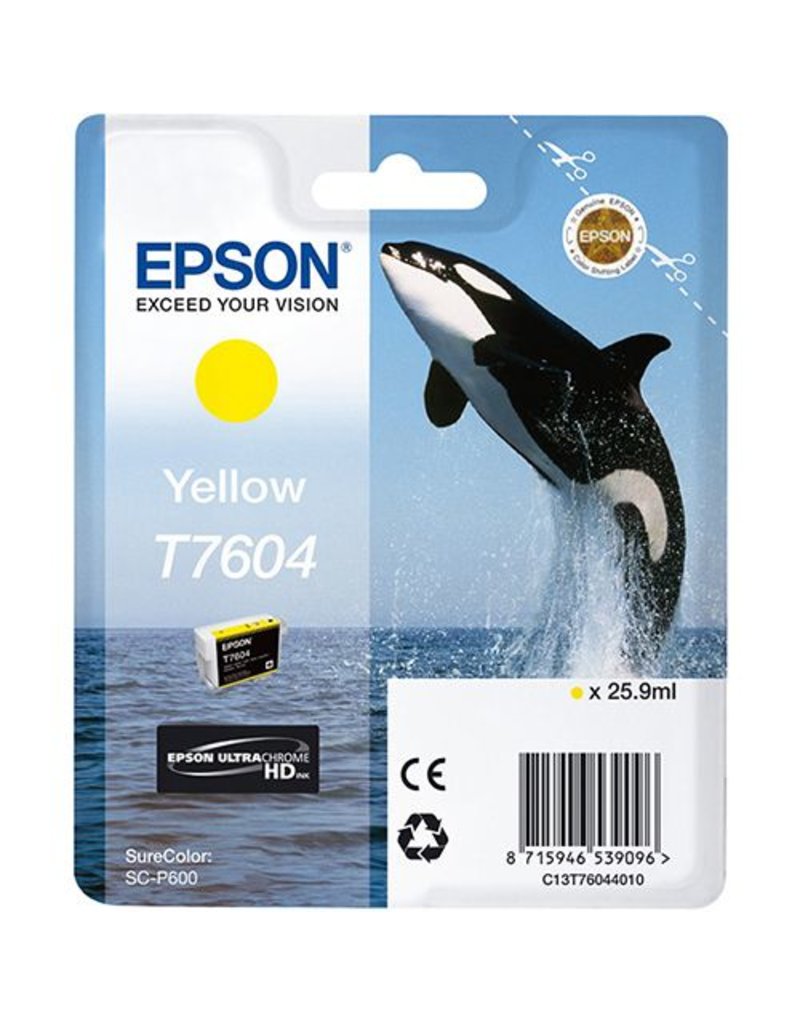 Epson Epson T7604 (C13T76044010) ink yellow 2100 pages (original)