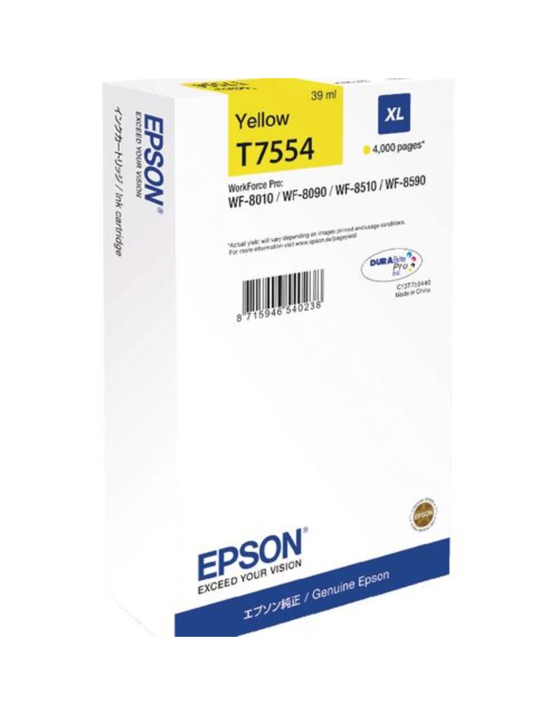 Epson Epson T7554 (C13T755440) ink yellow 4000 pages (original)