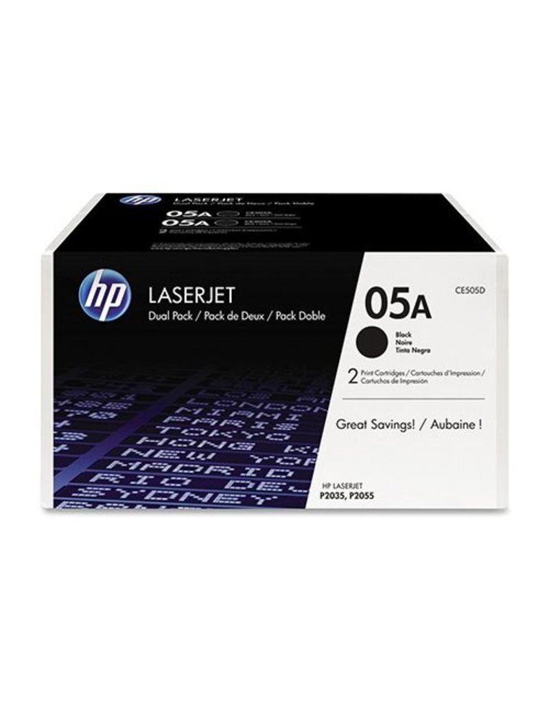 HP HP 05A (CE505D) toner black 2x2300 pages (original)