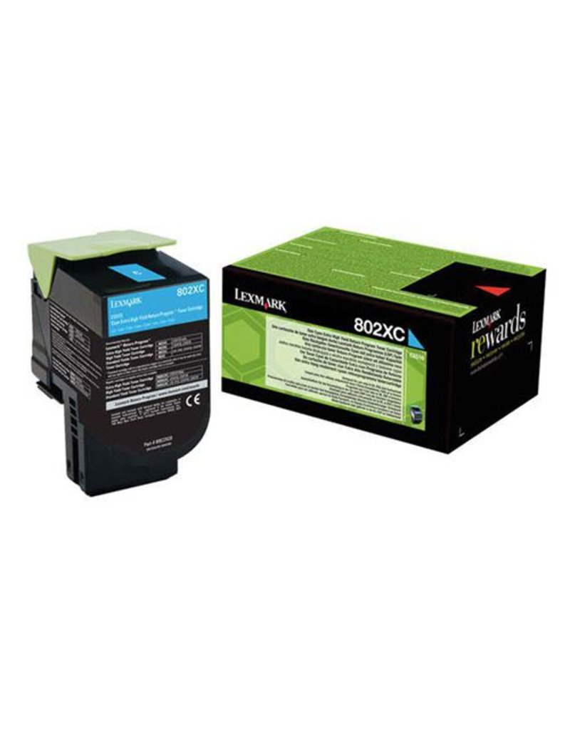 Lexmark Lexmark 802XC (80C2XC0) toner cyan 4K return (original)