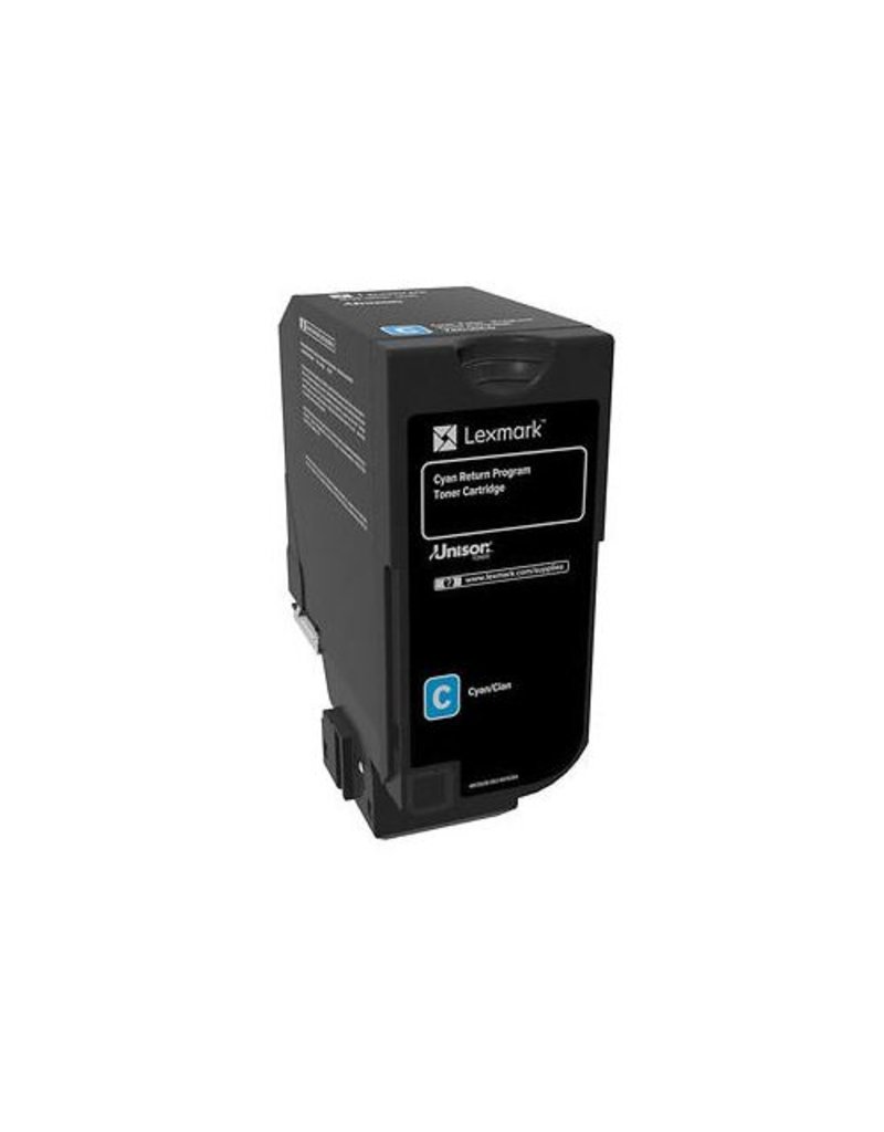 Lexmark Lexmark 74C20C0 toner cyan 3000 pages return (original)