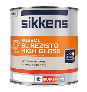 Sikkens Rubbol Bl Rezisto High Gloss 1 Liter 100% Wit