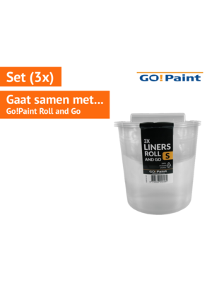 Go!Paint inzetbak tbv Roll and Go set à 3 stuks