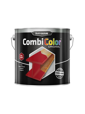 Rust-Oleum CombiColor Hoogglans Vuurrood RAL 3000