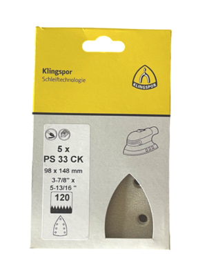 Klingspor Delta Schuurpapier Met Klittenband - 5 stuks