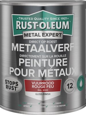 Rust-Oleum MetalExpert DIRECT OP ROEST METAALVERF GLOSS - WATERBASIS - RAL3000