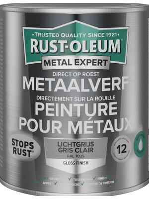 Rust-Oleum MetalExpert DIRECT OP ROEST METAALVERF GLOSS - WATERBASIS - RAL7035