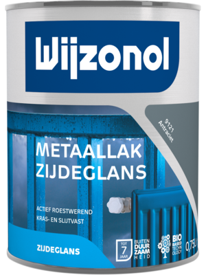 Wijzonol Wijzonol Metaallak Zijdeglans 9121 Antraciet