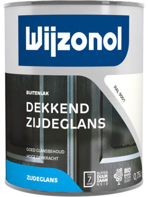 Wijzonol Dekkend Zijdeglanslak RAL 9001