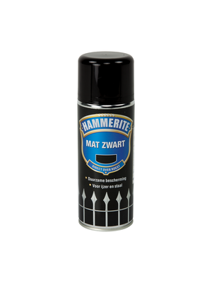 Hammerite MAT ZWART 400ML SPUITBUS