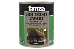 Tenco Houtcoat Zwart op waterbasis MAT