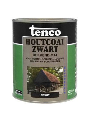 Tenco Houtcoat Zwart op waterbasis MAT