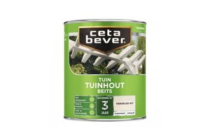 Cetabever Transparante Tuinhout Beits Vergrijsd Wit