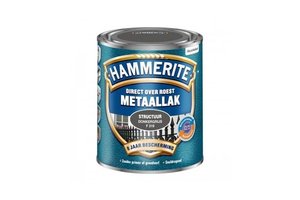 Hammerite Metaallak Structuur Donkergrijs