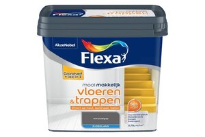 Flexa Mooi Makkelijk Vloeren & Trappen Zijdeglans Antraciet 750ml