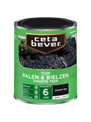 Cetabever palen & bielzen zwarte teer