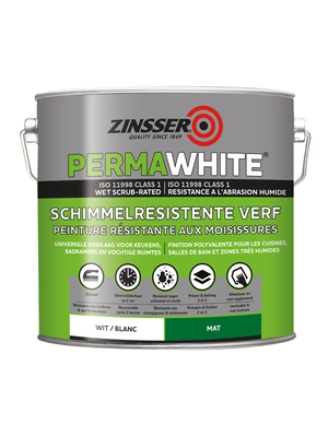 Zinsser Perma-White Badkamermuurverf schimmelbestendig