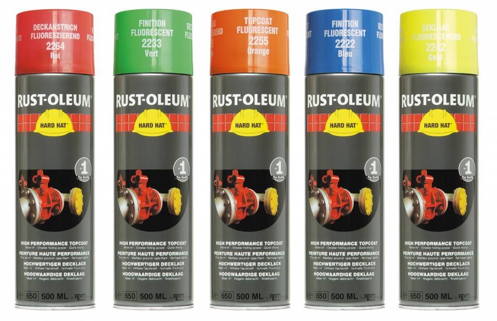 RustOleum Hard Hat Fluorescerend kopen? Bestel hier! Verfwebwinkel.be