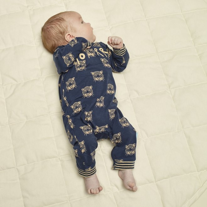 Charlie Choe Baby Pyjamas Blue Panther