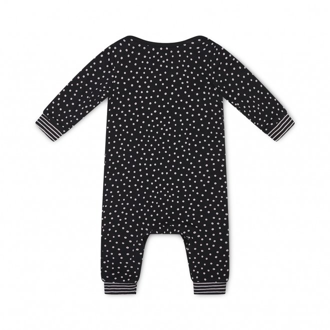 Charlie Choe Baby Mädchen Pyjamas Schwarz Rosa Dots