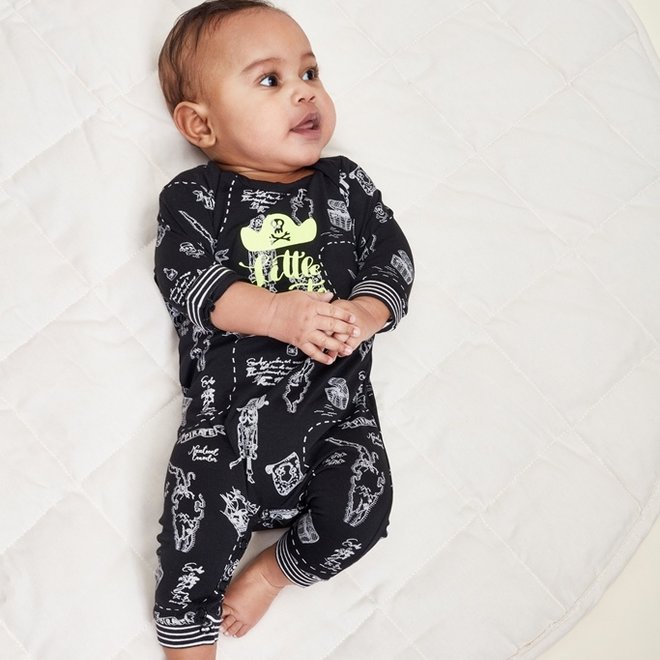 Charlie Choe Baby Jongens Pyjama Zwart Piraat