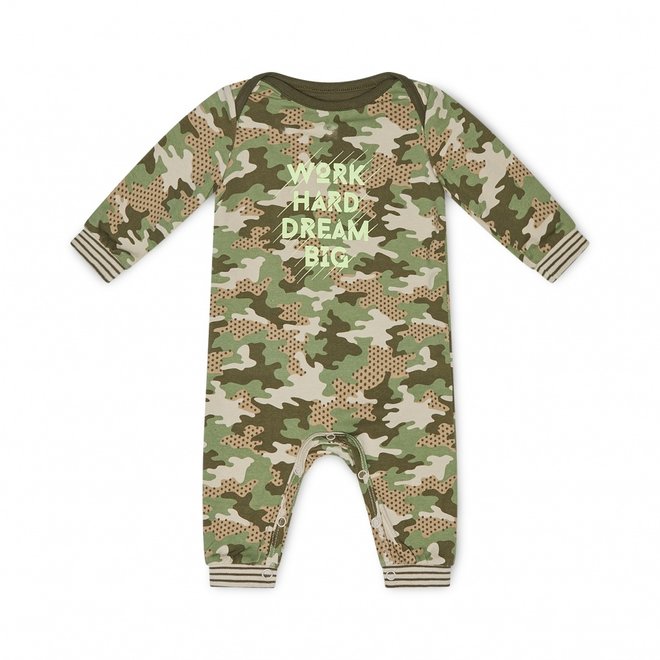 Charlie Choe Baby Junge Pyjamas Grün Tarnmuster