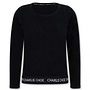 Charlie Choe Ladies Pyjama Sweater Black Velvet