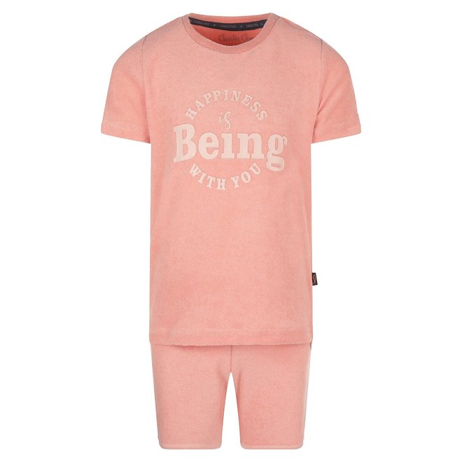 Charlie Choe Baby Mädchen Pyjamas Rosa Tupfen