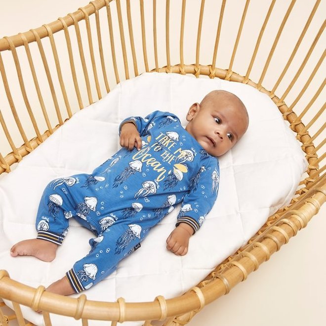 Charlie Choe Baby Boy Pyjamas Blue Jellyfish