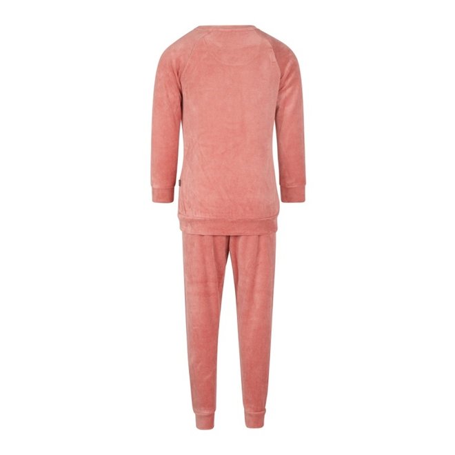 Charlie Choe Meisjes Pyjama Homewear Set Blush Terra Velours