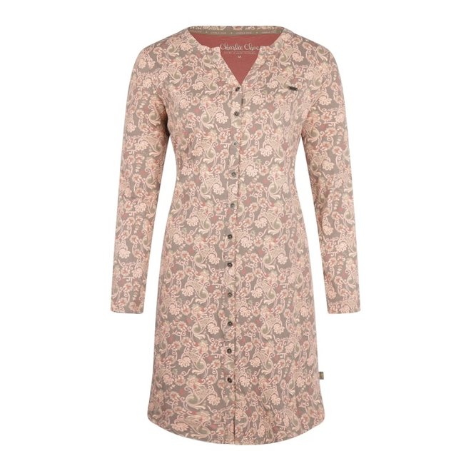 Charlie Choe Ladies Nightshirt Grey Brown