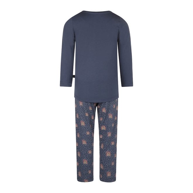 Charlie Choe Meisjes Pyjama Set Donkerblauw Regenboog