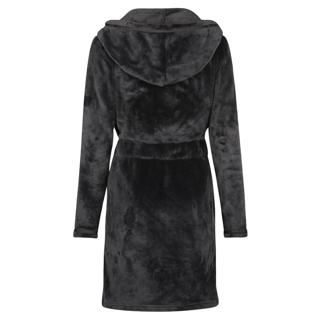 Charlie Choe Ladies Dark Grey Bathrobe - Short Model