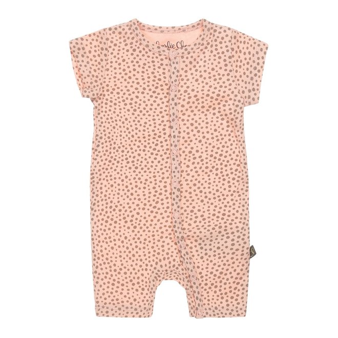 Charlie Choe Baby Girls Pyjamas Orange Pink Dots