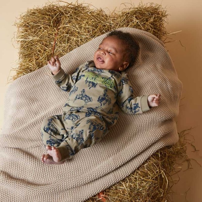 Charlie Choe Baby Jungen Schlafanzug Grün Rodeo
