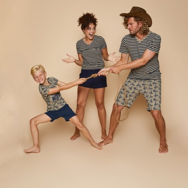 Charlie Choe Jongens Pyjama Shortama Groen Rodeo