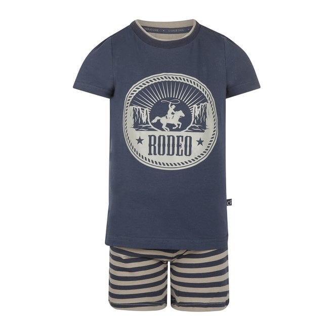 Charlie Choe Boys Pyjamas Shortama Dark Blue Rodeo