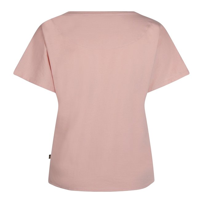 Charlie Choe Ladies Boxy Pyjamas Button T-shirt Pink