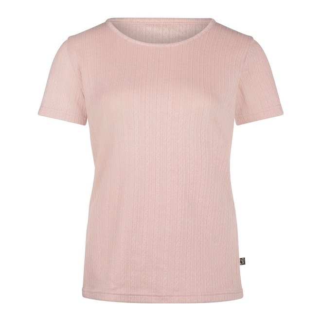 Charlie Choe Ladies Pyjama T-Shirt Pink Jacquard