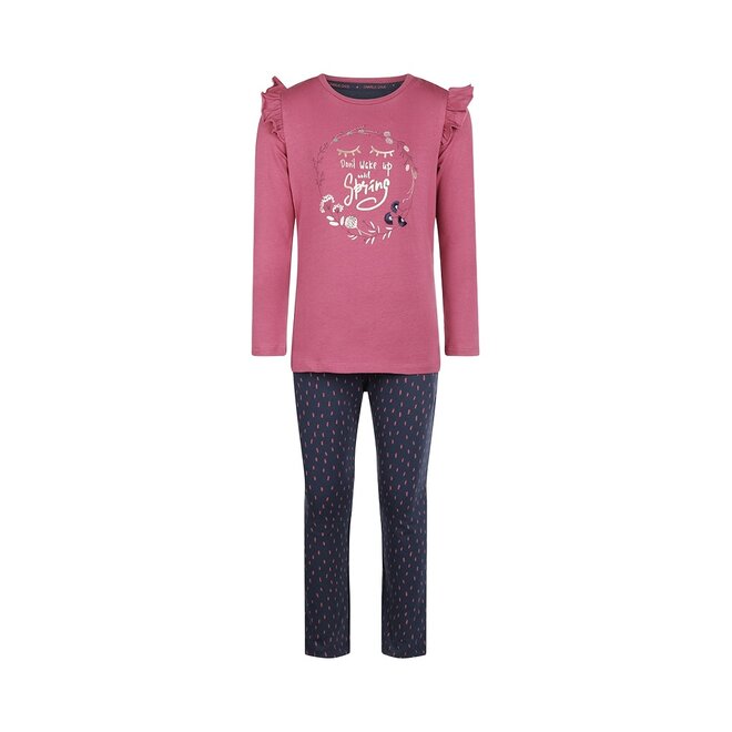 Charlie Choe Meisjes Pyjama Set Cassis Donkerblauw