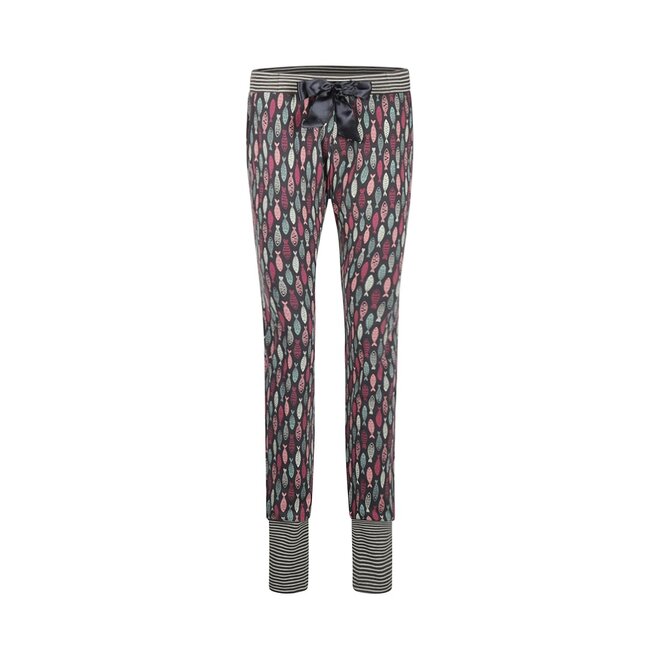 Charlie Choe Ladies Pyjama Trousers Dark Grey Fish